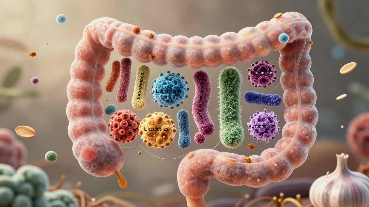 Různé kmeny probiotik tvoří ochrannou bariéru ve střevním mikrobiomu.
