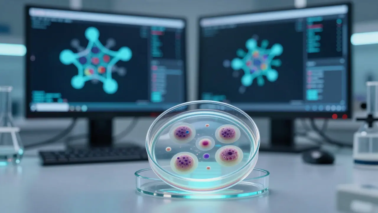 Moderní laboratorní testování na lidských buňkách místo zvířat.