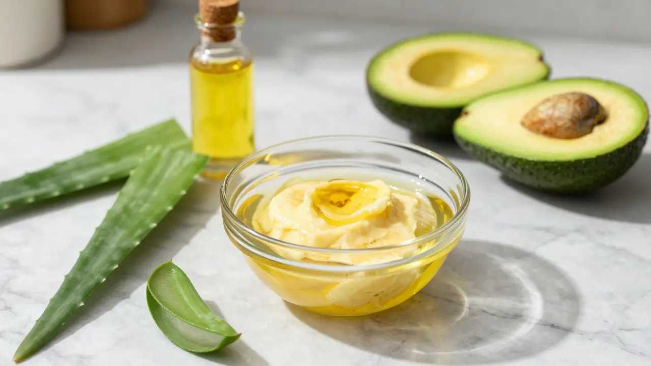 Přírodní ingredience na domácí masku: banán, med a oleje