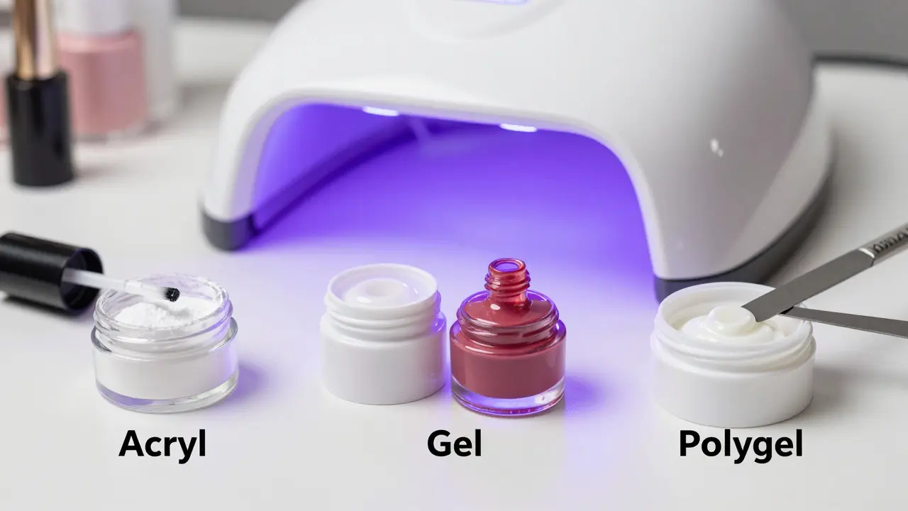 Srovnání materiálů pro modeláž: akryl, gel a polygel