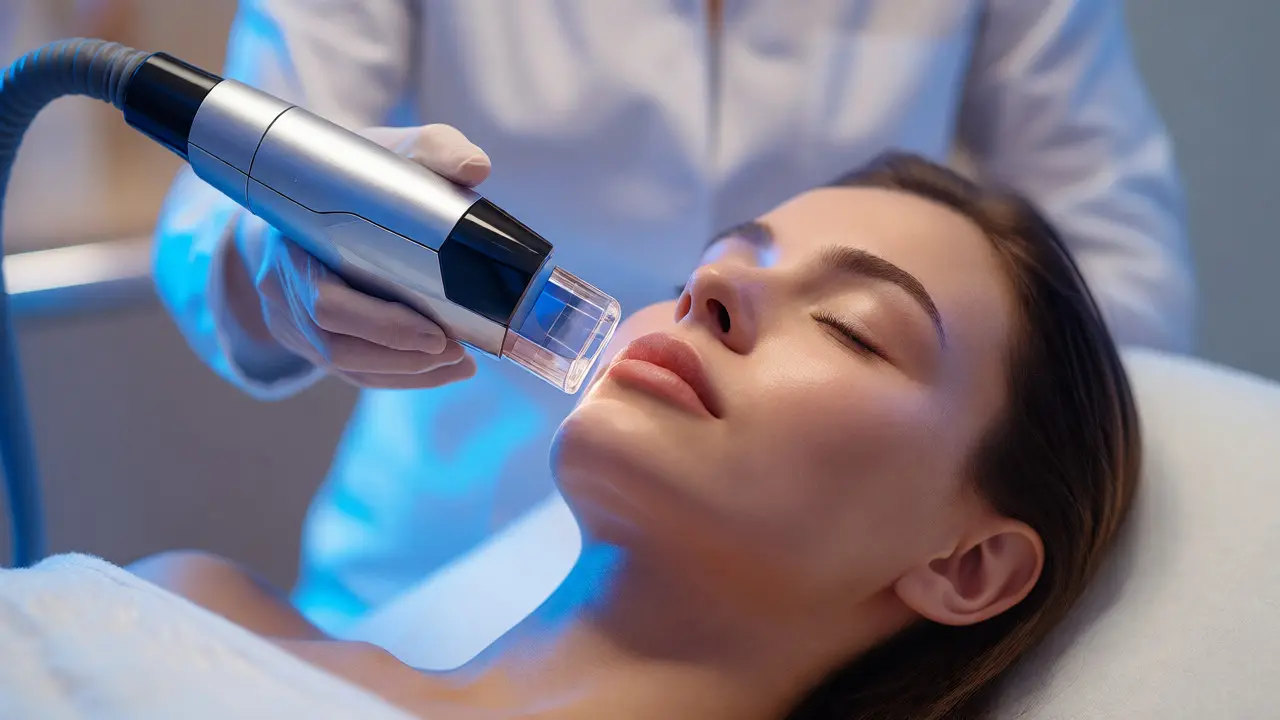 Laserová epilace obličeje v klinickém prostředí